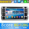 Hyundai Santa Fe Radio de Coche Android 13.0 con 8GB+128GB Bluetooth Navegación GPS Control Volante DAB USB 4G WiFi OBD2 CarPlay - Android 13.0 Autoradio Reproductor de DVD Multimedia para Hyundai Santa Fe (De 2006)