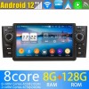 Fiat Grande Punto Radio de Coche Android 13.0 con 8GB+128GB Bluetooth Navegación GPS Control Volante DAB USB 4G WiFi OBD2 CarPlay - 7" Android 13.0 Autoradio Reproductor de DVD Multimedia para Fiat Grande Punto (De 2005)
