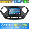Hyundai i10 Radio de Coche Android 13.0 con 8GB+128GB Bluetooth Navegación GPS Control Volante DAB USB 4G WiFi OBD2 CarPlay - 7" Android 13.0 Autoradio Reproductor de DVD Multimedia para Hyundai i10 (2013-2019)
