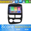 Renault Clio Radio Estéreo de Coche Android 14 con Navegador GPS [8G+256G] Bluetooth USB DAB DSP 4G WiFi Cámaras 360° CarPlay - 10" Android 14.0 Autoradio Navegación GPS Reproductor de DVD Multimedia para Renault Clio 4 (2012-2016)
