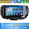 Kia Soul Radio de Coche Android 14.0 con 8GB+256GB Bluetooth Navegación GPS Control Volante DAB USB 4G WiFi OBD2 CarPlay - 9" Android 14.0 Autoradio Reproductor de DVD Multimedia para Kia Soul (De 2019)