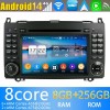 Mercedes Vito Radio Estéreo de Coche Android 14 con Navegador GPS [8G+256G] Bluetooth USB DAB DSP 4G WiFi Cámaras 360° CarPlay - 9" Android 14.0 Autoradio Navegación GPS Reproductor de DVD Multimedia para Mercedes Vito W639 (2006-2018)