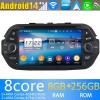 Fiat Tipo Radio de Coche Android 13.0 con 8GB+128GB Bluetooth Navegación GPS Control Volante DAB USB 4G WiFi OBD2 CarPlay - 7" Android 13.0 Autoradio Reproductor de DVD Multimedia para Fiat Tipo (De 2015)