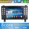 Mercedes SLK R171 Radio Estéreo de Coche Android 14 con Navegador GPS [8G+256G] Bluetooth USB DAB DSP 4G WiFi Cámaras 360° CarPlay - 8" Android 14.0 Autoradio Navegación GPS Reproductor de DVD Multimedia para Mercedes SLK R171 (2004-2011)
