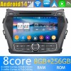 Hyundai Santa Fe Radio de Coche Android 13.0 con 8GB+128GB Bluetooth Navegación GPS Control Volante DAB USB 4G WiFi OBD2 CarPlay - 8" Android 13.0 Autoradio Reproductor de DVD Multimedia para Hyundai Santa Fe (2013-2018)