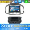 Chevrolet Captiva Radio Estéreo de Coche Android 14 con Navegador GPS [8G+256G] Bluetooth USB DAB DSP 4G WiFi Cámaras 360° CarPlay - 8" Android 14.0 Autoradio Navegación GPS Reproductor de DVD Multimedia para Chevrolet Captiva (2012-2017)