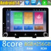 Kia Rio Radio Estéreo de Coche Android 14 con Navegador GPS [8G+256G] Bluetooth USB DAB DSP 4G WiFi Cámaras 360° CarPlay - 9" Android 14.0 Autoradio Navegación GPS Reproductor de DVD Multimedia para Kia Rio (2017-2023)