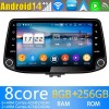 Hyundai i30 Radio de Coche Android 13.0 con 8GB+128GB Bluetooth Navegación GPS Control Volante DAB USB 4G WiFi OBD2 CarPlay - 9" Android 13.0 Autoradio Reproductor de DVD Multimedia para Hyundai i30 (2017-2021)