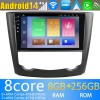 Renault Kadjar Radio Estéreo de Coche Android 14 con Navegador GPS [8G+256G] Bluetooth USB DAB DSP 4G WiFi Cámaras 360° CarPlay - 9" Android 14.0 Autoradio Navegación GPS Reproductor de DVD Multimedia para Renault Kadjar (2015-2019)