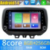 Hyundai Tucson Radio Estéreo de Coche Android 14 con Navegador GPS [8G+256G] Bluetooth USB DAB DSP 4G WiFi Cámaras 360° CarPlay - 9" Android 14.0 Autoradio Navegación GPS Reproductor de DVD Multimedia para Hyundai Tucson (2018-2020)