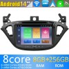 Opel Corsa Radio Estéreo de Coche Android 14 con Navegador GPS [8G+256G] Bluetooth USB DAB DSP 4G WiFi Cámaras 360° CarPlay - 8" Android 14.0 Autoradio Navegación GPS Reproductor de DVD Multimedia para Opel Corsa E (De 2014)