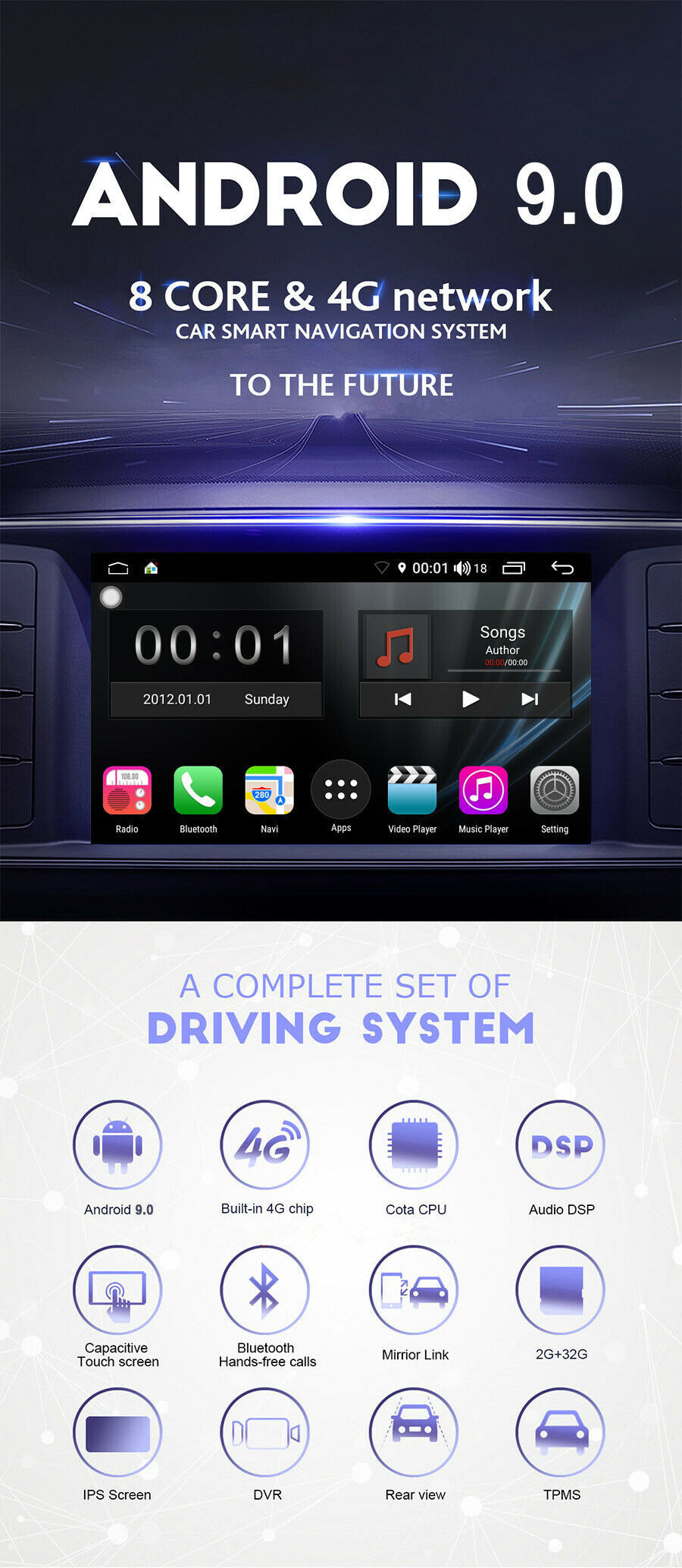 S300 Android 9.0 para Ford Kuga (2011-2015)-2